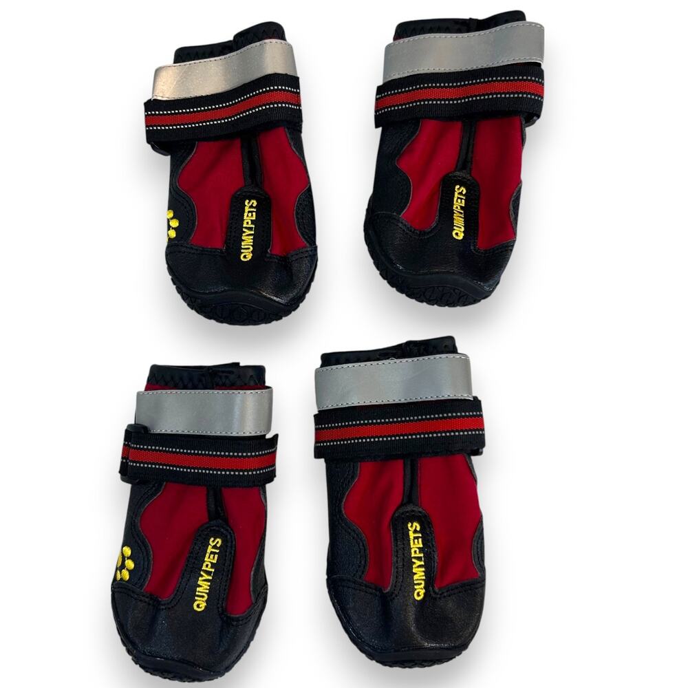 QUMY Dog Boots 52-65 lbs Red